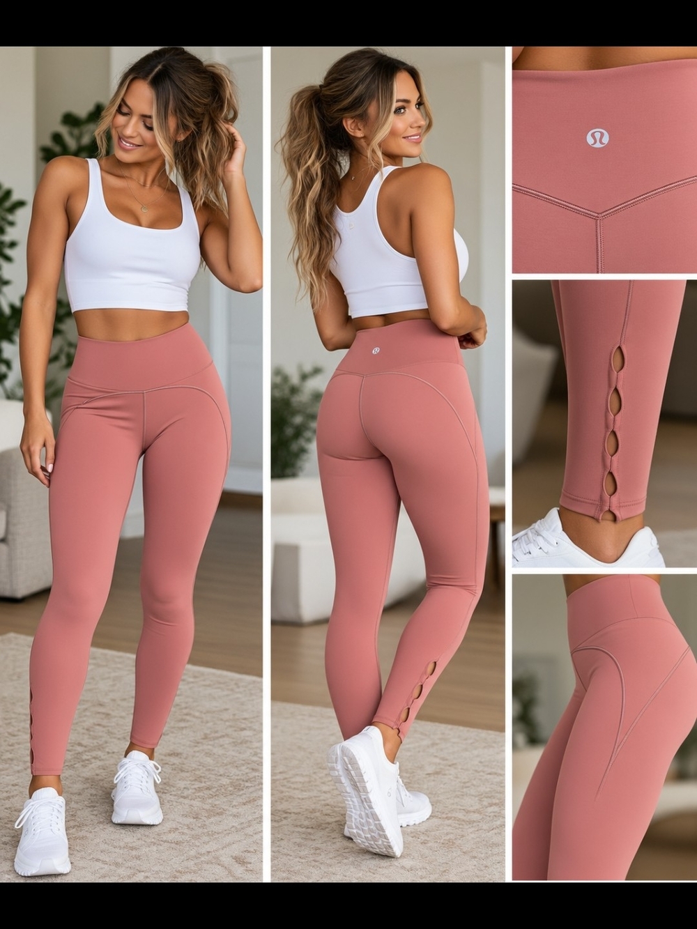 lululemon athletica Rose Taupe High-Rise Sculpt Leggings